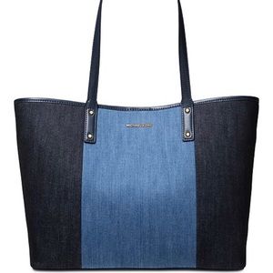 Mk denim tote handbag
